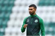 18 August 2021; Danny Mandroiu during a Shamrock Rovers training session at A. Le Coq Arena in Tallinn, Estonia. Photo by Eóin Noonan/Sportsfile