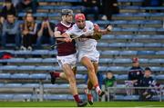 18 August 2021; Brian Hayes of Cork in action against Eoghan Geraghty of Galway during the GAA Hurling All-Ireland U20 Championship Final match between Cork and Galway at Semple Stadium in Thurles, Tipperary. Photo by Sam Barnes/Sportsfile