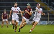 18 August 2021; Gavin Lee of Galway in action against Kevin Moynihan, right, and Padraig Power of Cork during the GAA Hurling All-Ireland U20 Championship Final match between Cork and Galway at Semple Stadium in Thurles, Tipperary. Photo by Sam Barnes/Sportsfile
