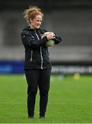 15 August 2021; Westmeath maor foirne Carole Finch before the TG4 All-Ireland Senior Ladies Football Championship Semi-Final match between Kildare and Westmeath at Parnell Park in Dublin. Photo by Brendan Moran/Sportsfile