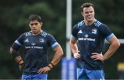 19 August 2021; Michael Alaalatoa, left, and James Ryan during Leinster Rugby squad training at UCD in Dublin. Photo by Brendan Moran/Sportsfile