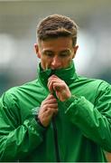 19 August 2021; Ronan Finn of Shamrock Rovers before the UEFA Europa Conference League play-off first leg match between Flora Tallinn and Shamrock Rovers at A. Le Coq Arena in Tallinn, Estonia Photo by Eóin Noonan/Sportsfile