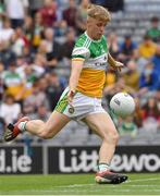 15 August 2021; Jack Bryant of Offaly during the 2021 Eirgrid GAA Football All-Ireland U20 Championship Final match between Roscommon and Offaly at Croke Park in Dublin. Photo by Ray McManus/Sportsfile