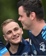 19 August 2021; Nick McCarthy, left, and James Ryan arrive for Leinster Rugby squad training at UCD in Dublin. Photo by Brendan Moran/Sportsfile