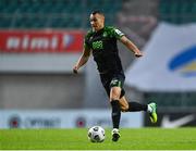 19 August 2021; Graham Burke of Shamrock Rovers during the UEFA Europa Conference League play-off first leg match between Flora Tallinn and Shamrock Rovers at A. Le Coq Arena in Tallinn, Estonia Photo by Eóin Noonan/Sportsfile