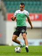 19 August 2021; Graham Burke of Shamrock Rovers before the UEFA Europa Conference League play-off first leg match between Flora Tallinn and Shamrock Rovers at A. Le Coq Arena in Tallinn, Estonia Photo by Eóin Noonan/Sportsfile