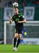 19 August 2021; Sean Hoare of Shamrock Rovers during the UEFA Europa Conference League play-off first leg match between Flora Tallinn and Shamrock Rovers at A. Le Coq Arena in Tallinn, Estonia Photo by Eóin Noonan/Sportsfile