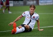 20 August 2021; Daniel Cleary of Dundalk awaits medical attention during the SSE Airtricity League Premier Division match between Dundalk and Drogheda United at Oriel Park in Dundalk, Louth. Photo by Stephen McCarthy/Sportsfile