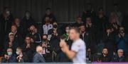 20 August 2021; Dundalk supporters during the SSE Airtricity League Premier Division match between Dundalk and Drogheda United at Oriel Park in Dundalk, Louth. Photo by Stephen McCarthy/Sportsfile