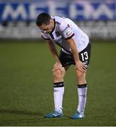 20 August 2021; Raivis Jurkovskis of Dundalk following the SSE Airtricity League Premier Division match between Dundalk and Drogheda United at Oriel Park in Dundalk, Louth. Photo by Stephen McCarthy/Sportsfile