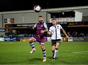 20 August 2021; Gary Deegan of Drogheda United in action against Will Patching of Dundalk during the SSE Airtricity League Premier Division match between Dundalk and Drogheda United at Oriel Park in Dundalk, Louth. Photo by Stephen McCarthy/Sportsfile