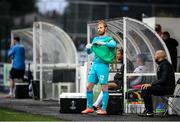 20 August 2021; Dundalk goalkeeper Cameron Yates during the SSE Airtricity League Premier Division match between Dundalk and Drogheda United at Oriel Park in Dundalk, Louth. Photo by Stephen McCarthy/Sportsfile