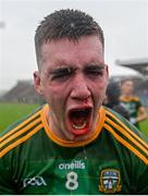 21 August 2021; Paul Wilson of Meath celebrates after the 2021 Electric Ireland GAA Football All-Ireland Minor Championship Semi-Final match between Meath and Sligo at Kingspan Breffni in Cavan. Photo by Ramsey Cardy/Sportsfile