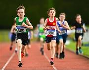 21 August 2021; Ryan Mcmahon of Monaghan Phoenix AC, competing in the Boy's U10 60m Sprint during day one of the Irish Life Health Children’s Games, U12-U13 T&F Championships & U14-16 and Youth Combined Events at Tullamore Harriers Stadium in Tullamore, Offaly. Photo by Eóin Noonan/Sportsfile