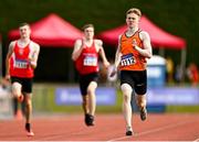 21 August 2021; Tom Mc Cutcheon of Nenagh Olympic AC, Tipperary, competing in the Boy's U18 Decathlon during day one of the Irish Life Health Children’s Games, U12-U13 T&F Championships & U14-16 and Youth Combined Events at Tullamore Harriers Stadium in Tullamore, Offaly. Photo by Eóin Noonan/Sportsfile