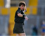 21 August 2021; Referee Liz Dempsey during the All-Ireland Senior Camogie Championship Quarter-Final match between Tipperary and Waterford at Páirc Uí Chaoimh in Cork. Photo by Piaras Ó Mídheach/Sportsfile