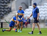 21 August 2021; Tipperary manager Bill Mullaney before the All-Ireland Senior Camogie Championship Quarter-Final match between Tipperary and Waterford at Páirc Uí Chaoimh in Cork. Photo by Piaras Ó Mídheach/Sportsfile
