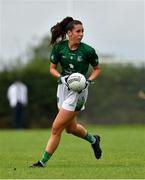 21 August 2021; Megan Buckley of Limerick during the TG4 All-Ireland Ladies Football Junior Championship Semi-Final match between Wicklow and Limerick at Joe Foxe Memorial Park, Tang GAA Club in Westmeath. Photo by Ray McManus/Sportsfile