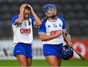 21 August 2021; Waterford players Niamh Rockett, left, and Claire Whyte after their side's defeat in the All-Ireland Senior Camogie Championship Quarter-Final match between Tipperary and Waterford at Páirc Uí Chaoimh in Cork. Photo by Piaras Ó Mídheach/Sportsfile