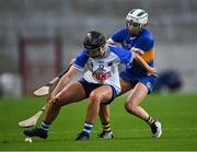 21 August 2021; Abby Flynn of Waterford in action against Clodagh McIntyre of Tipperary during the All-Ireland Senior Camogie Championship Quarter-Final match between Tipperary and Waterford at Páirc Uí Chaoimh in Cork. Photo by Piaras Ó Mídheach/Sportsfile