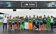 21 August 2021; The Ireland team before competing in the Irish National 50 kilometre and 100 kilometre Championships, incorporating the Anglo Celtic Plate, at Mondello Park in Naas, Kildare. Photo by Brendan Moran/Sportsfile