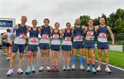 21 August 2021; The Scotland team before competing in the Irish National 50 kilometre and 100 kilometre Championships, incorporating the Anglo Celtic Plate, at Mondello Park in Naas, Kildare. Photo by Brendan Moran/Sportsfile