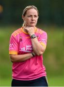 22 August 2021; Antrim manager Emma Kelly during the TG4 All-Ireland Ladies Football Junior Championship Semi-Final match between Antrim and Carlow at Lannleire GFC in Dunleer, Louth. Photo by Ben McShane/Sportsfile