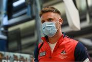 22 August 2021; Eoin Cadogan of Cork arrives before the GAA Hurling All-Ireland Senior Championship Final match between Cork and Limerick in Croke Park, Dublin. Photo by Brendan Moran/Sportsfile