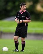 22 August 2021; Referee David Hurson during the TG4 All-Ireland Ladies Football Junior Championship Semi-Final match between Antrim and Carlow at Lannleire GFC in Dunleer, Louth. Photo by Ben McShane/Sportsfile