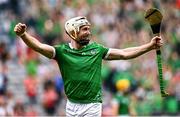 22 August 2021; Cian Lynch of Limerick celebrates after the GAA Hurling All-Ireland Senior Championship Final match between Cork and Limerick in Croke Park, Dublin. Photo by Eóin Noonan/Sportsfile