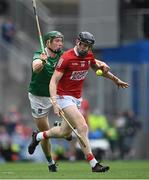 22 August 2021; Damien Cahalane of Cork in action against William O’Donoghue of Limerick during the GAA Hurling All-Ireland Senior Championship Final match between Cork and Limerick in Croke Park, Dublin. Photo by Ramsey Cardy/Sportsfile