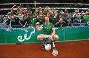 22 August 2021; Cian Lynch of Limerick with supporters after the GAA Hurling All-Ireland Senior Championship Final match between Cork and Limerick in Croke Park, Dublin. Photo by Ramsey Cardy/Sportsfile