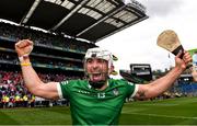 22 August 2021; Aaron Gillane of Limerick celebrates after the GAA Hurling All-Ireland Senior Championship Final match between Cork and Limerick in Croke Park, Dublin. Photo by Eóin Noonan/Sportsfile