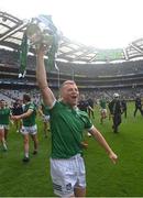 22 August 2021; Peter Casey of Limerick celebrates after the GAA Hurling All-Ireland Senior Championship Final match between Cork and Limerick in Croke Park, Dublin. Photo by Ramsey Cardy/Sportsfile