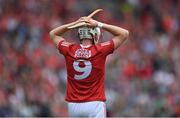 22 August 2021; Luke Meade of Cork reacts during the GAA Hurling All-Ireland Senior Championship Final match between Cork and Limerick in Croke Park, Dublin.  Photo by Ramsey Cardy/Sportsfile