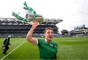 22 August 2021; Pat Ryan of Limerick with the Liam MacCarthy Cup after the GAA Hurling All-Ireland Senior Championship Final match between Cork and Limerick in Croke Park, Dublin. Photo by Stephen McCarthy/Sportsfile