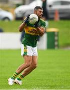 22 August 2021; Former Ireland and Leinster rugby union player Rob Kearney playing for Cooley Kickhams GAC during the Hollywood Developments Division 1 League match between Cooley Kickhams and Newtown Blues at Fr McEvoy Park in Carlingford, Louth. Photo by Philip Fitzpatrick/Sportsfile