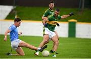 22 August 2021; Former Ireland and Leinster rugby union player Rob Kearney playing for Cooley Kickhams GAC during the Hollywood Developments Division 1 League match between Cooley Kickhams and Newtown Blues at Fr McEvoy Park in Carlingford, Louth. Photo by Philip Fitzpatrick/Sportsfile