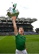 22 August 2021; Pat Ryan of Limerick celebrates with the Liam MacCarthy Cup after the GAA Hurling All-Ireland Senior Championship Final match between Cork and Limerick in Croke Park, Dublin. Photo by Stephen McCarthy/Sportsfile