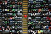 22 August 2021; Supporters during the GAA Hurling All-Ireland Senior Championship Final match between Cork and Limerick in Croke Park, Dublin. Photo by Stephen McCarthy/Sportsfile