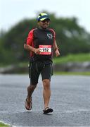21 August 2021; Adolfo Garcia of Marathon Club of Ireland competing in flip flops in the Irish National 50 kilometre and 100 kilometre Championships, incorporating the Anglo Celtic Plate, at Mondello Park in Naas, Kildare. Photo by Brendan Moran/Sportsfile