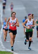 21 August 2021; Andrea Rowlands of Wales competing in the Irish National 50 kilometre and 100 kilometre Championships, incorporating the Anglo Celtic Plate, at Mondello Park in Naas, Kildare. Photo by Brendan Moran/Sportsfile