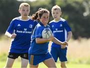 24 August 2021; Avie O'Connor, age 11, in action during the Bank of Ireland Leinster Rugby Summer Camp at Cill Dara RFC in Kildare. Photo by Matt Browne/Sportsfile