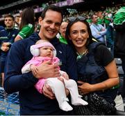 22 August 2021; Limerick selector Paul Kinnerk with wife Maggie and their daughter Enya after the GAA Hurling All-Ireland Senior Championship Final match between Cork and Limerick in Croke Park, Dublin. Photo by Brendan Moran/Sportsfile