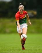 22 August 2021; Sara Doyle of Carlow during the TG4 All-Ireland Ladies Football Junior Championship Semi-Final match between Antrim and Carlow at Lannleire GFC in Dunleer, Louth. Photo by Ben McShane/Sportsfile