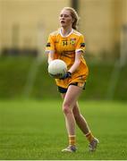22 August 2021; Theresa Mellon of Antrim during the TG4 All-Ireland Ladies Football Junior Championship Semi-Final match between Antrim and Carlow at Lannleire GFC in Dunleer, Louth. Photo by Ben McShane/Sportsfile