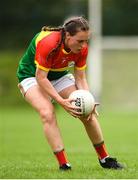 22 August 2021; Niamh Forde of Carlow during the TG4 All-Ireland Ladies Football Junior Championship Semi-Final match between Antrim and Carlow at Lannleire GFC in Dunleer, Louth. Photo by Ben McShane/Sportsfile