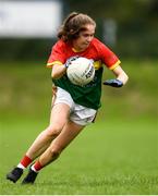 22 August 2021; Rachel Sawyer of Carlow during the TG4 All-Ireland Ladies Football Junior Championship Semi-Final match between Antrim and Carlow at Lannleire GFC in Dunleer, Louth. Photo by Ben McShane/Sportsfile