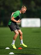 25 August 2021; Liam Scales during a Shamrock Rovers training session at Roadstone Group Sports Club in Dublin. Photo by Seb Daly/Sportsfile