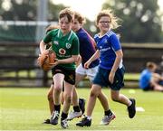 25 August 2021; Olly McQuade, age 10, in action during the Bank of Ireland Leinster Rugby Summer Camp at Ashbourne RFC in Ashbourne, Meath. Photo by Matt Browne/Sportsfile